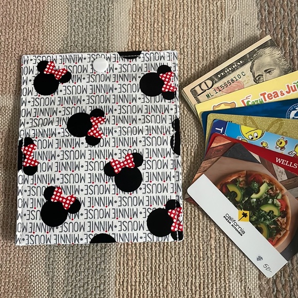 Stylish Snap Card Wallet/Business Card/Gift Card Holder made with Cotton Fabric - Picture 5 of 6